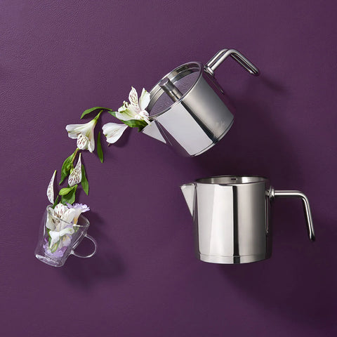 Jumbo Metalix Midi Full Metal Stainless Steel Induction Teapot, Midi, Silver