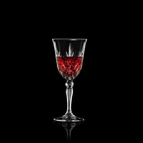 Rcr Melodia 6-Piece Crystal Wine Glass Set, 270ml, Clear