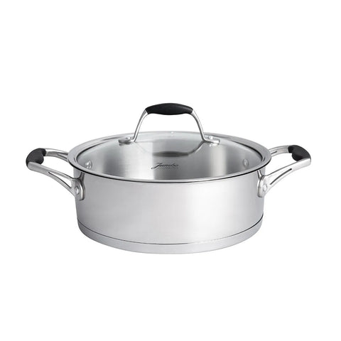 Jumbo New Stella 8-Piece Stainless Steel Induction Cookware Set, Silver