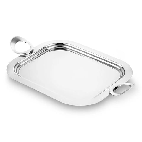 Jumbo Invento Stainless Steel Tray, 382mmx320mm, Silver