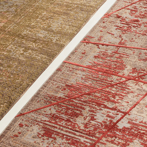 Kasmir Rugs Viskon Limited Serene Rug, 160cmx230cm, Terra Cota