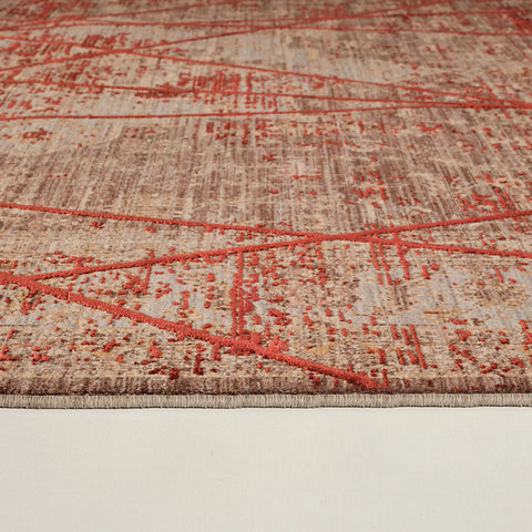 Kasmir Rugs Viskon Limited Serene Rug, 160cmx230cm, Terra Cota