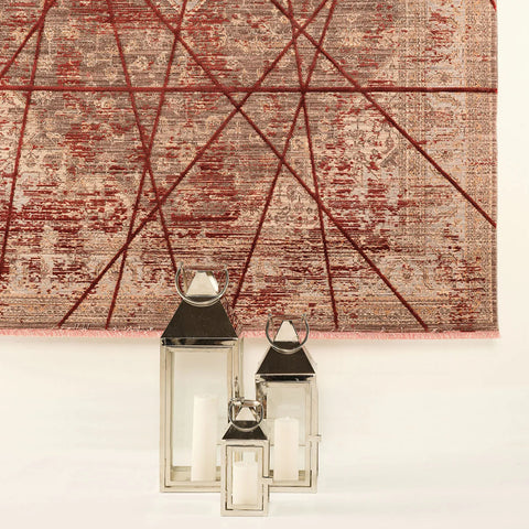 Kasmir Rugs Viskon Limited Serene Rug, 160cmx230cm, Terra Cota