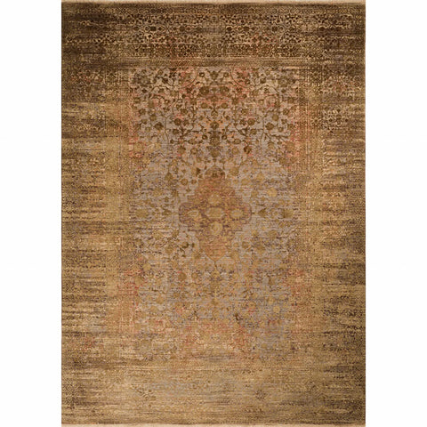 Kasmir Rugs Viskon Limited Edessa Gold Rug, 160cmx230cm, Brown