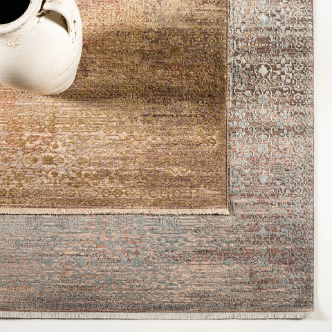 Kasmir Rugs Viskon Limited Edessa Gold Rug, 200cmx290cm, Brown