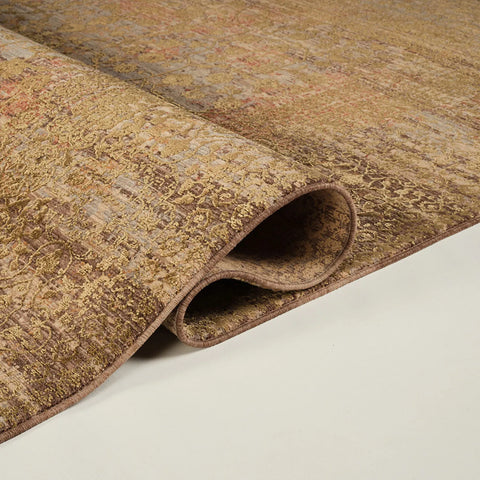 Kasmir Rugs Viskon Limited Edessa Gold Rug, 200cmx290cm, Brown