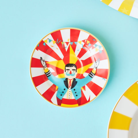 Karaca Circus Vega Porcelain Saucer, Multi