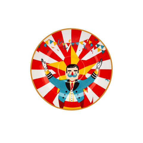 Karaca Circus Vega Porcelain Saucer, Multi
