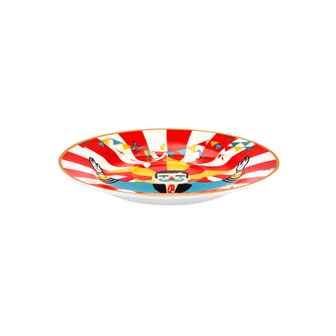 Karaca Circus Vega Porcelain Saucer, Multi