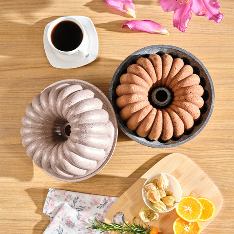 Karaca Cake Pro Lina Aluminium Cast Decorative Cake Tin, 25.5cm, Rosegold