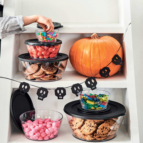 Tupperware Black Eco+ Royal Plastic Storage Container, 290ml, Black