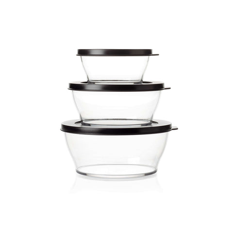 Tupperware Black Eco+ Royal Plastic Storage Container, 290ml, Black