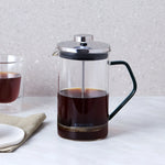 Karaca Coffee Bean Borosilicate Glass French Press, 600ml, Clear