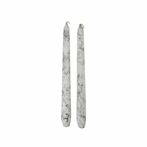 Karaca Home Marble 2-Piece Candle, 2cmx23cm, White