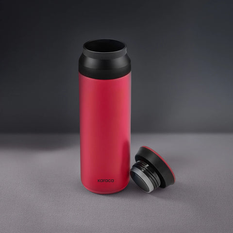 Karaca Rainbow Leak-Proof Stainless Steel Flask, 500ml, Red