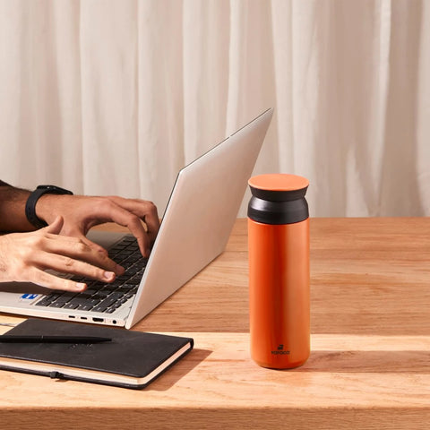 Karaca Rainbow Leak-Proof Stainless Steel Flask, 500ml, Orange