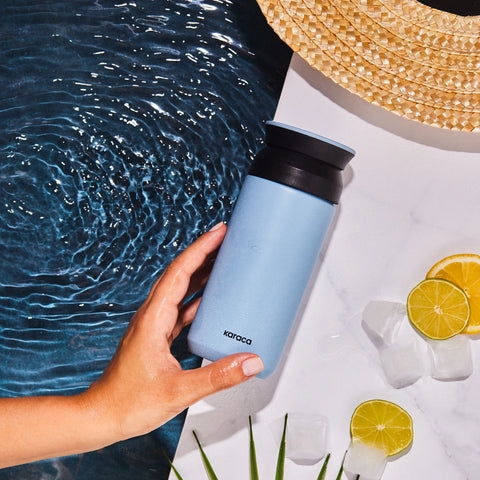 Karaca Rainbow Leak-Proof Stainless Steel Flask, 350ml, Blue