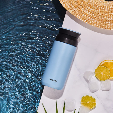 Karaca Rainbow Leak-Proof Stainless Steel Flask, 350ml, Blue