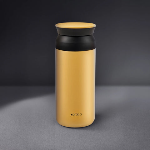 Karaca Rainbow Leak-Proof Stainless Steel Flask, 350ml, Yellow