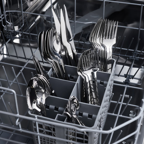 Karaca New Davina 84-Piece Stainless Steel Cutlery Set for 12 People, Platin