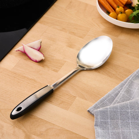 Karaca Viona Stainless Steel Serving Spoon, 33cm, Grey
