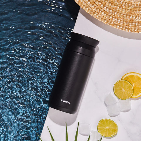 Karaca Rainbow Leak-Proof Stainless Steel Flask, 350ml, Black