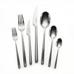 Karaca Boreas 84-Piece Stainless Steel Cutlery Set for 12 People, Silver