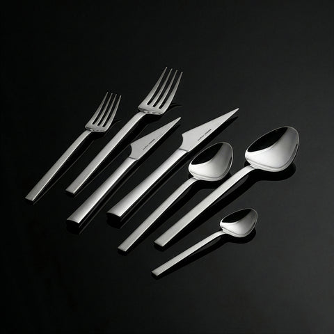 Karaca Sedir 84-Piece Stainless Steel Cutlery Set for 12 People, Silver