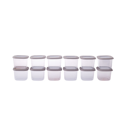 Karaca Forbs 12-Piece Storage Container, 500ml, Cream