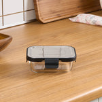 Karaca Vera Storage Container with Metal Lid, 370ml, Clear