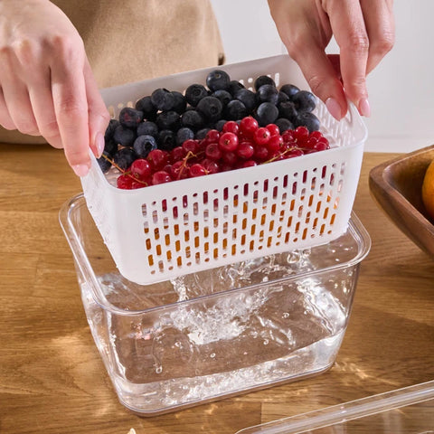 Karaca Citrus Vegetable / Fruit Storage Container, L, White