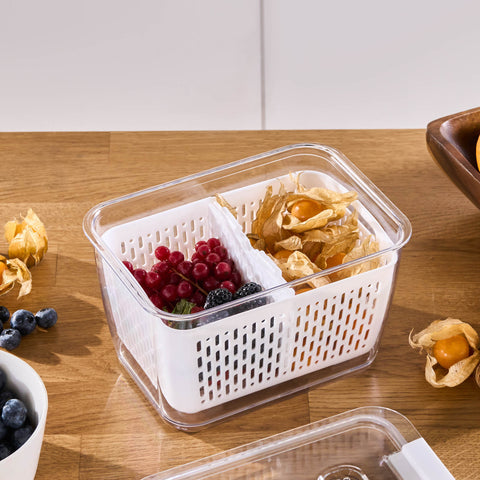 Karaca Citrus Vegetable / Fruit Storage Container, L, White