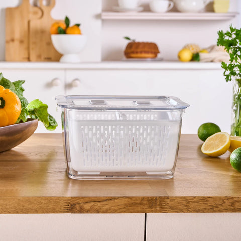 Karaca Citrus Vegetable / Fruit Storage Container, L, White