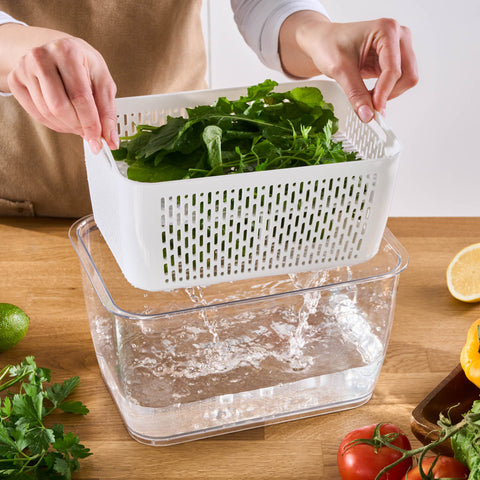 Karaca Citrus Vegetable / Fruit Storage Container, L, White