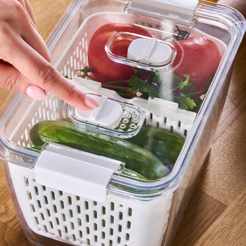 Karaca Citrus Vegetable / Fruit Storage Container, L, White