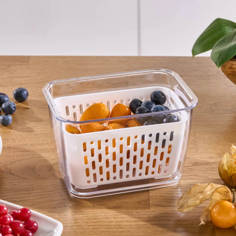 Karaca Citrus Vegetable / Fruit Storage Container, M, White