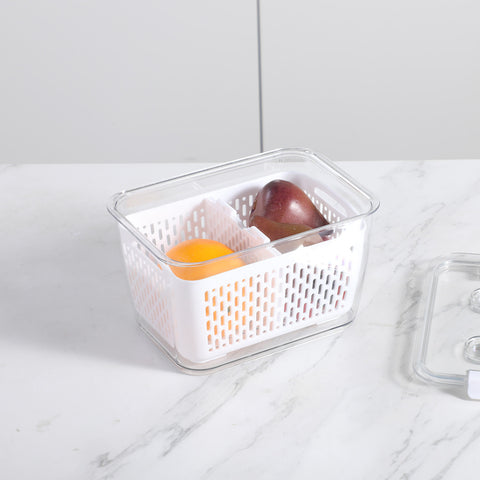 Karaca Citrus Vegetable / Fruit Storage Container, M, White