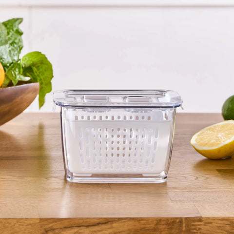 Karaca Citrus Vegetable / Fruit Storage Container, S, White