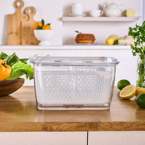 Karaca Citrus Vegetable / Fruit Storage Container, XL, White