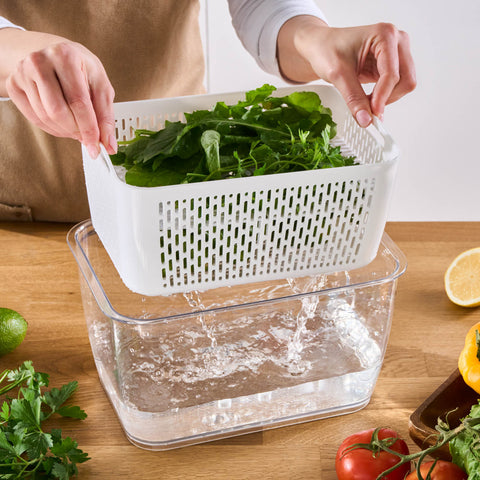 Karaca Citrus Vegetable / Fruit Storage Container, XL, White