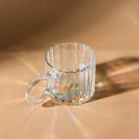 Karaca Luna Glass Luster Mug, 300ml, Clear