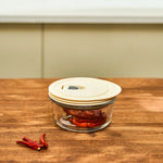 Karaca Cream Vacuum Storage Container, 0.39L