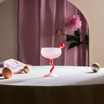 Karaca Miracle Martini Cocktail Glass, 250ml, Pink