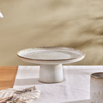 Karaca Rixton Ceramic Cake Stand, 30,5cm, Beige
