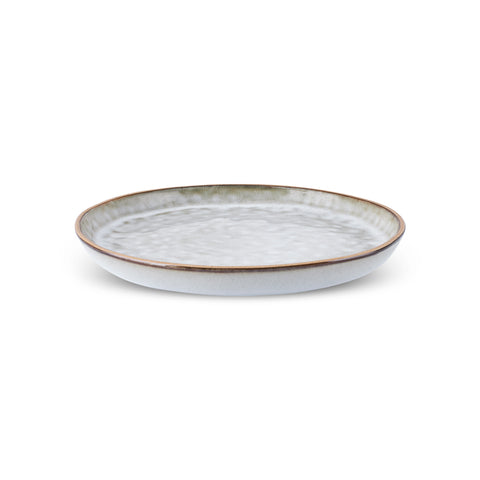 Karaca Rixton Ceramic Side Plate, 22cm, Beige