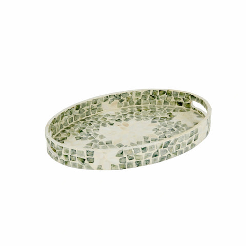 Karaca Katie Decorative Tray, 40x27cm, Aquamarine