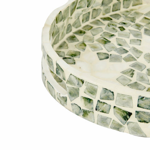 Karaca Katie Decorative Tray, 40x27cm, Aquamarine