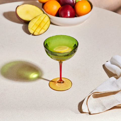 Karaca Dolce Martini Cocktail Glass, 210ml, Green