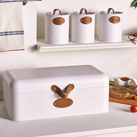 Karaca Lina Bread Box, White