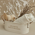 Karaca Home Sylvia Organizer, 28cm, White